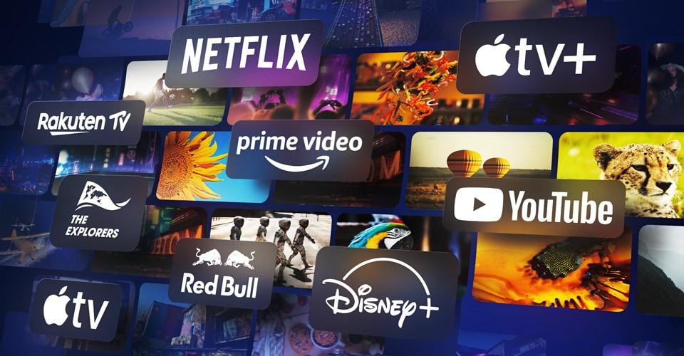 streamingdiensten op de televisie